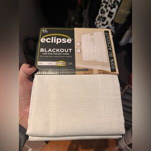 Eclipse Blackout Curtains in White 63” length